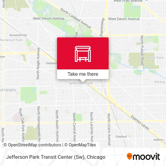 Jefferson Park Transit Center (Sw) map