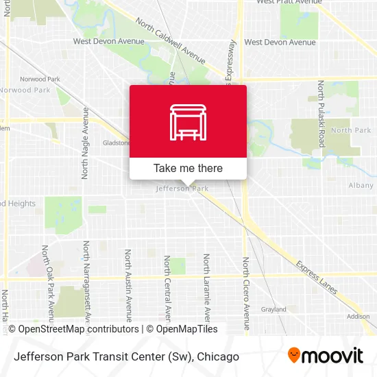 Jefferson Park Transit Center (Sw) map