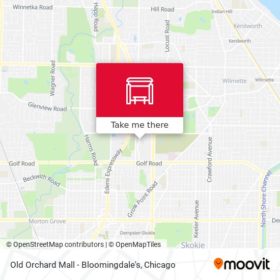 Mapa de Old Orchard Mall - Bloomingdale's