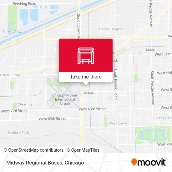 Midway Regional Buses map