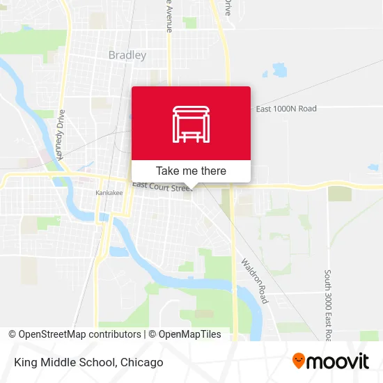 King Middle School map