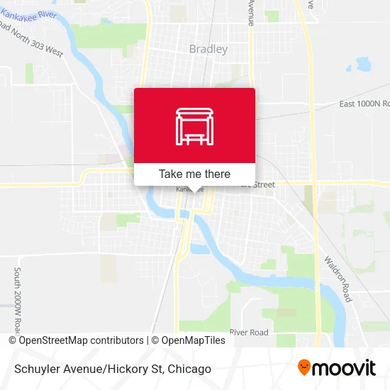 Schuyler Avenue/Hickory St map