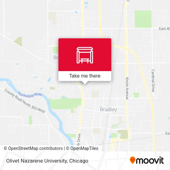 Olivet Nazarene University map