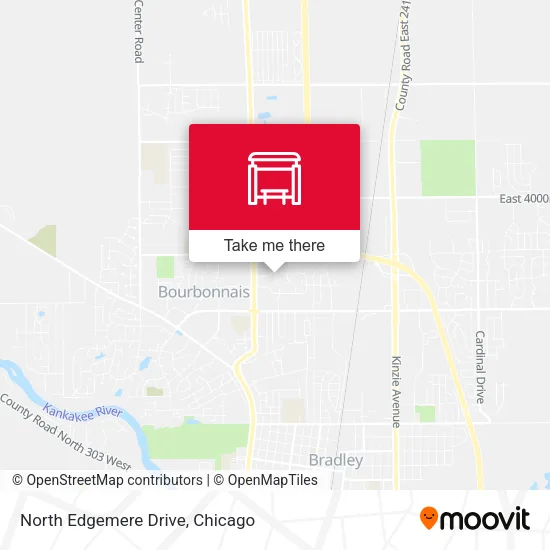 North Edgemere Drive map