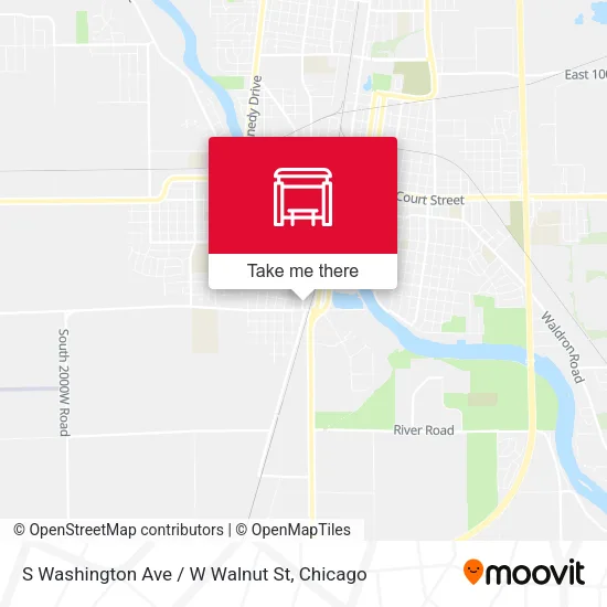 S Washington Ave / W Walnut St map