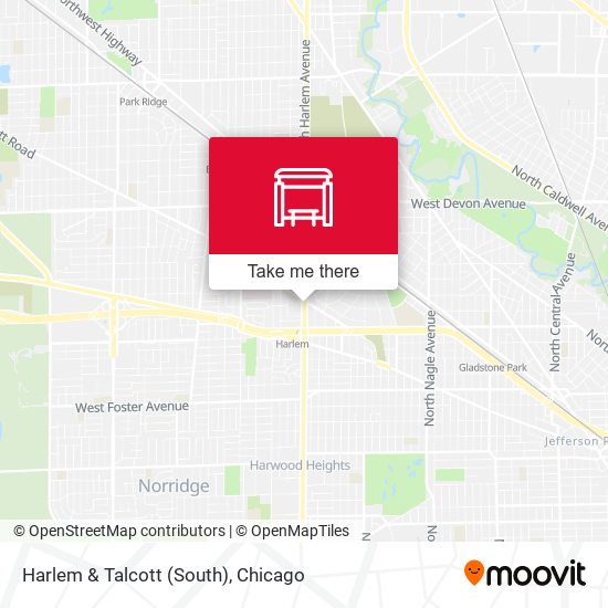 Harlem & Talcott (South) map