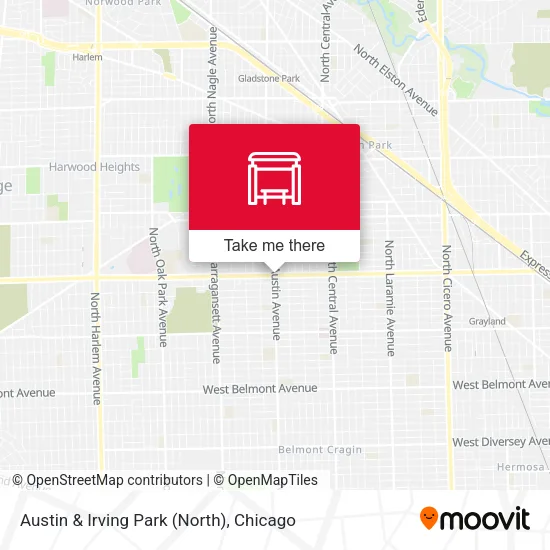 Austin & Irving Park (North) map