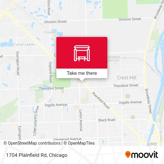 1704 Plainfield Rd map