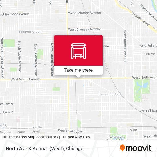 North Ave & Kolmar (West) map