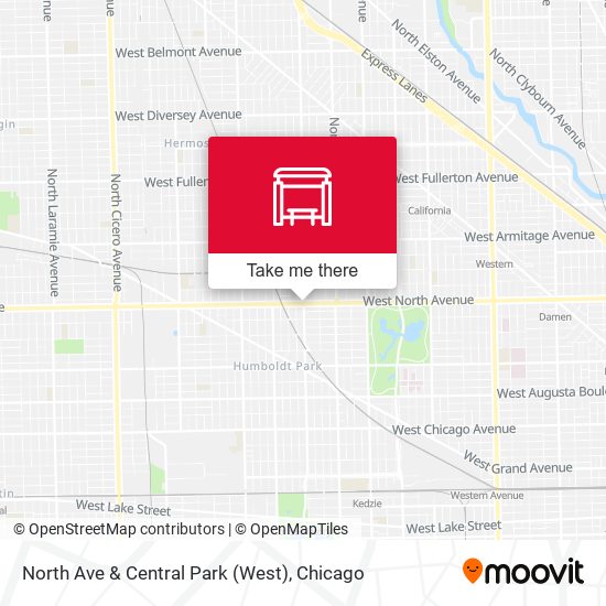 Mapa de North Ave & Central Park (West)