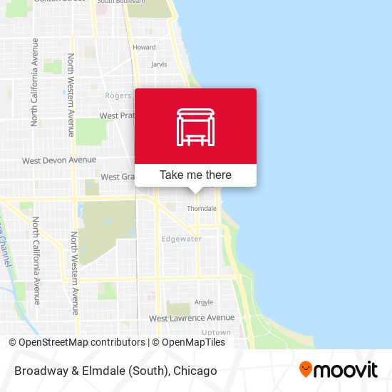 Broadway & Elmdale (South) map