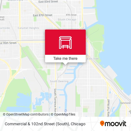 Commercial & 102nd Street (South) map