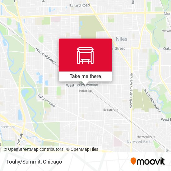 Touhy/Summit map