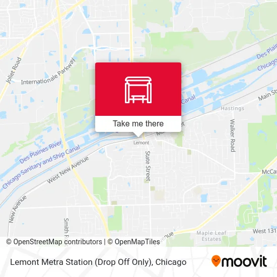 Lemont Metra Station (Drop Off Only) map