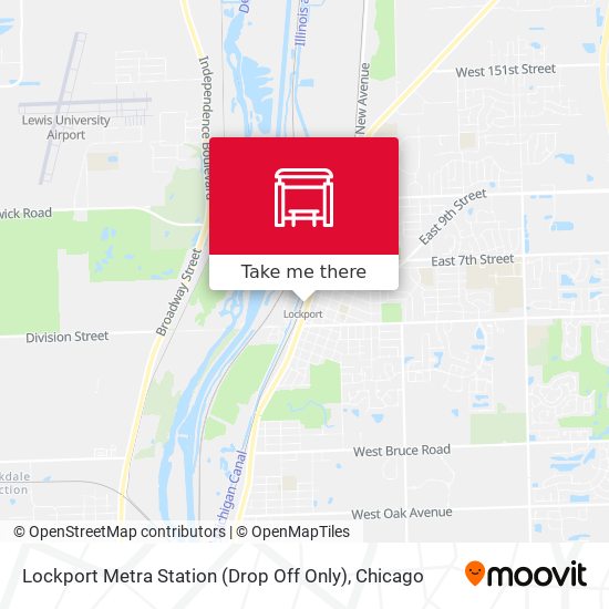 Mapa de Lockport Metra Station (Drop Off Only)