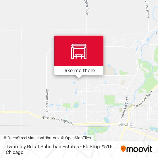 Twombly Rd. at Suburban Estates - Eb Stop #516 map