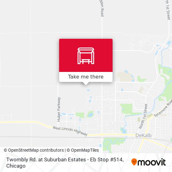 Twombly Rd. at Suburban Estates - Eb Stop #514 map