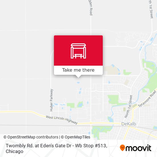 Twombly Rd. at Eden's Gate Dr - Wb Stop #513 map