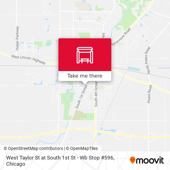 Mapa de West Taylor St at South 1st St - Wb Stop #596