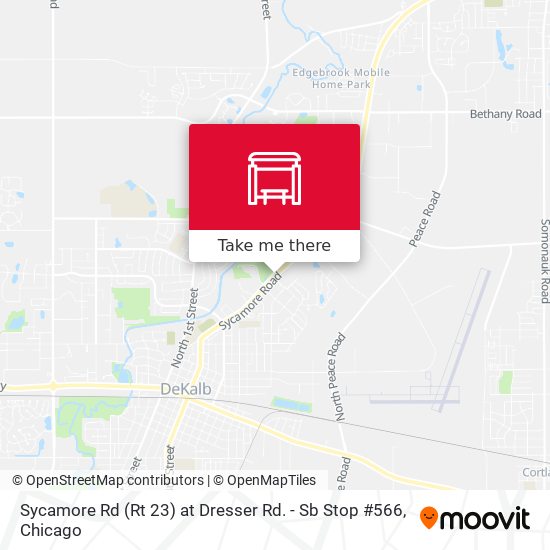 Sycamore Rd (Rt 23) at Dresser Rd. - Sb Stop #566 map