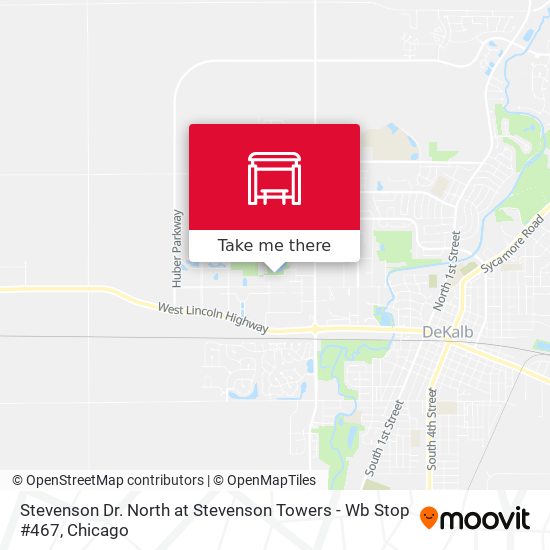 Stevenson Dr. North at Stevenson Towers - Wb Stop #467 map