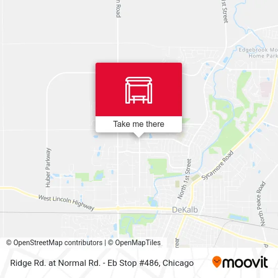 Ridge Rd. at Normal Rd. - Eb Stop #486 map