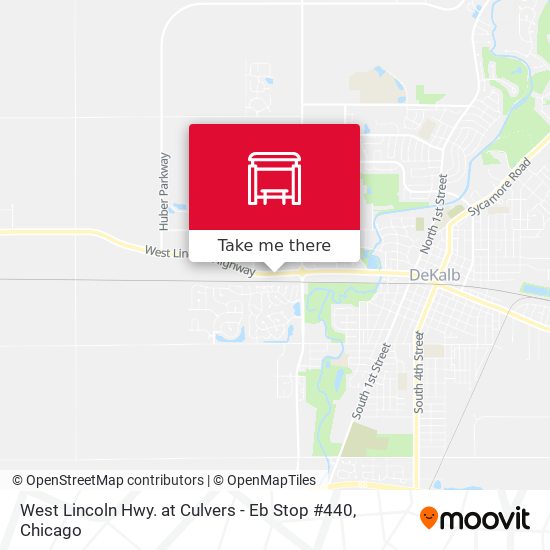 West Lincoln Hwy. at Culvers - Eb Stop #440 map