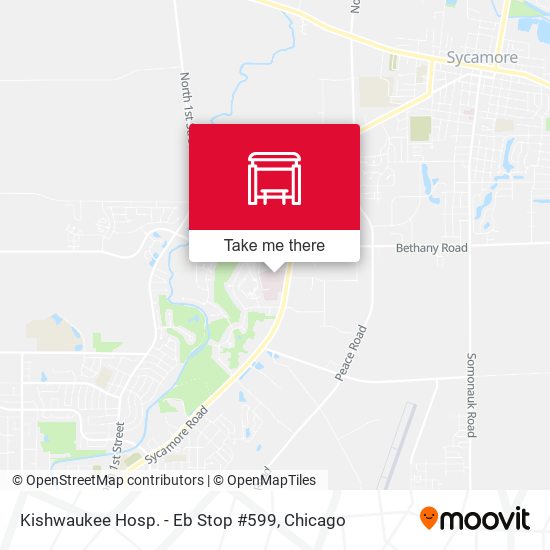 Kishwaukee Hosp. - Eb Stop #599 map