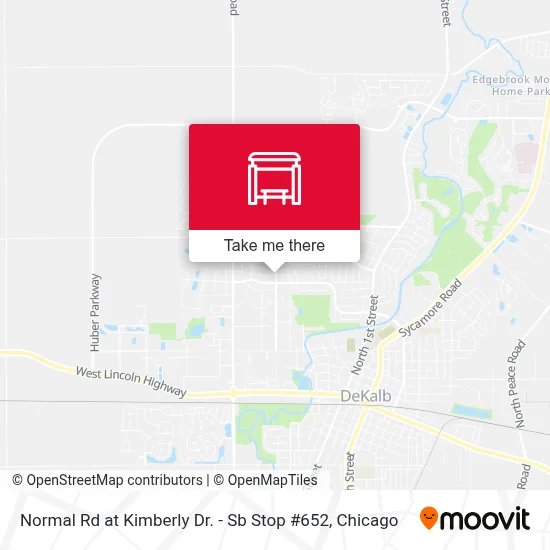 Normal Rd at Kimberly Dr. - Sb Stop #652 map