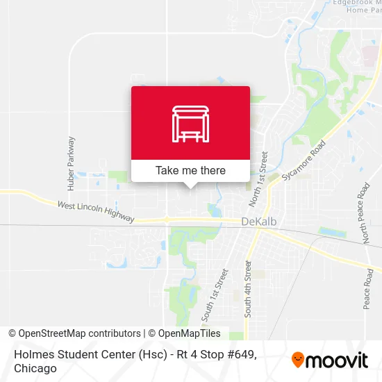 Holmes Student Center (Hsc) - Rt 4 Stop #649 map