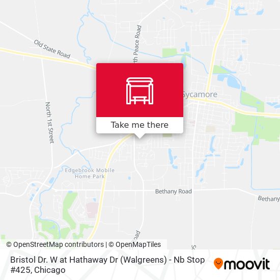 Mapa de Bristol Dr. W at Hathaway Dr (Walgreens) - Nb Stop #425