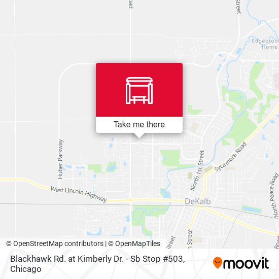 Blackhawk Rd. at Kimberly Dr. - Sb Stop #503 map