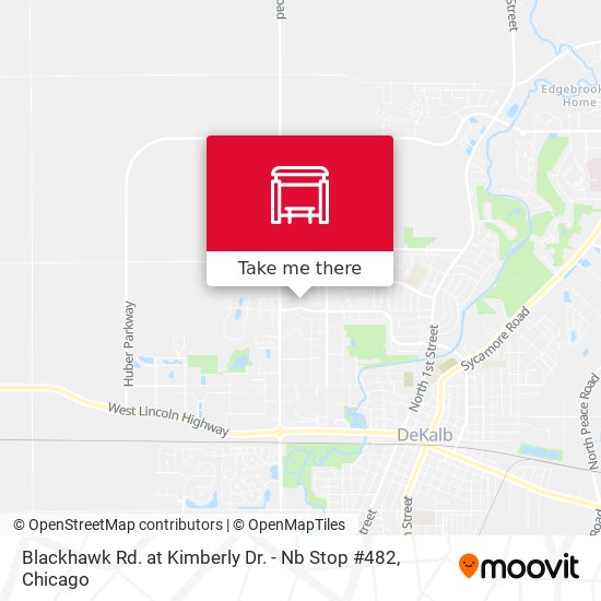 Blackhawk Rd. at Kimberly Dr. - Nb Stop #482 map