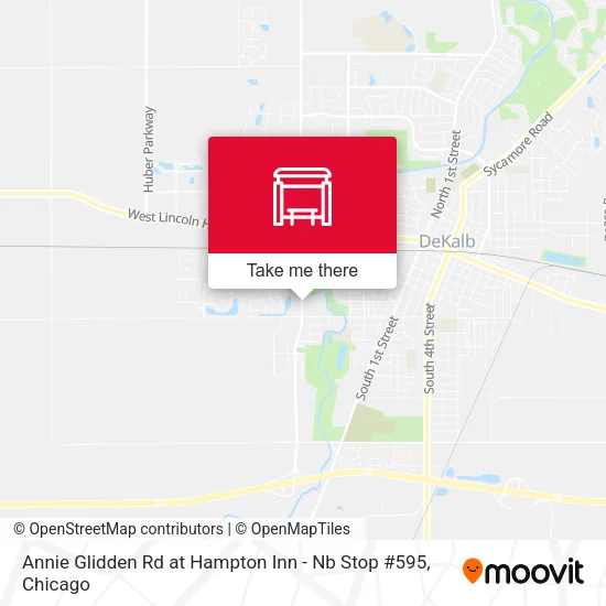 Annie Glidden Rd at Hampton Inn - Nb Stop #595 map