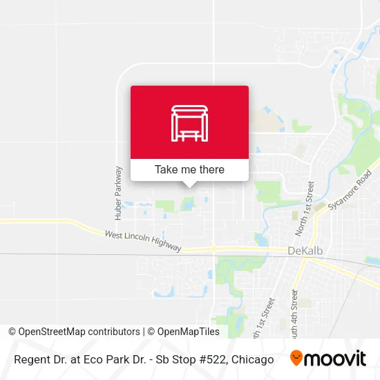 Regent Dr. at Eco Park Dr. - Sb Stop #522 map
