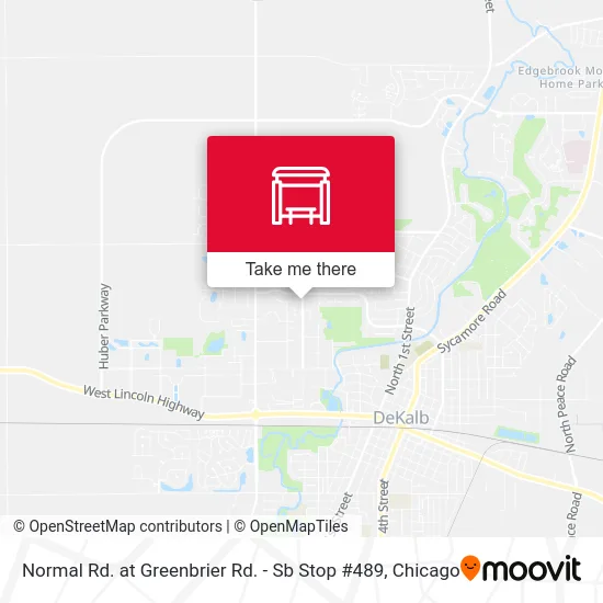Normal Rd. at Greenbrier Rd. - Sb Stop #489 map