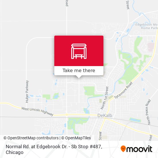 Normal Rd. at Edgebrook Dr. - Sb Stop #487 map