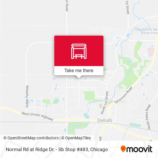 Normal Rd at Ridge Dr. - Sb Stop #483 map