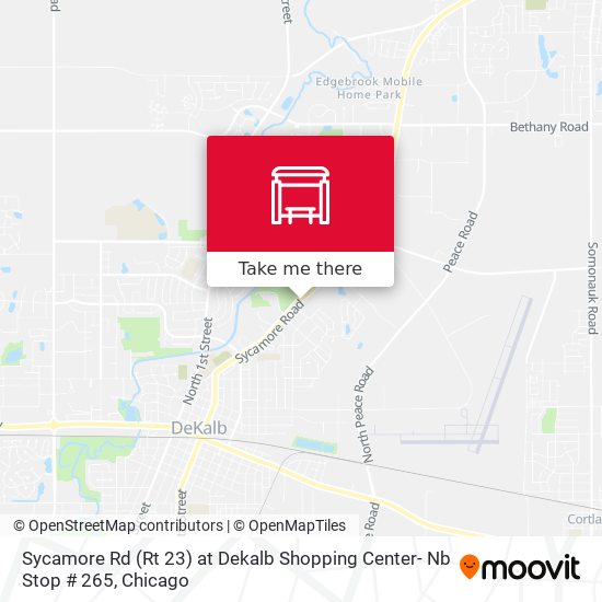 Sycamore Rd (Rt 23) at Dekalb Shopping Center- Nb Stop # 265 map