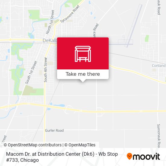 Macom Dr. at Distribution Center (Dk6) - Wb Stop #733 map