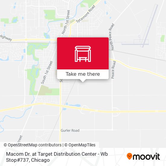 Macom Dr. at Target Distribution Center - Wb Stop#737 map