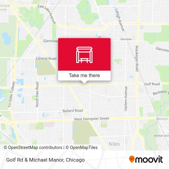 Golf Rd & Michael Manor map