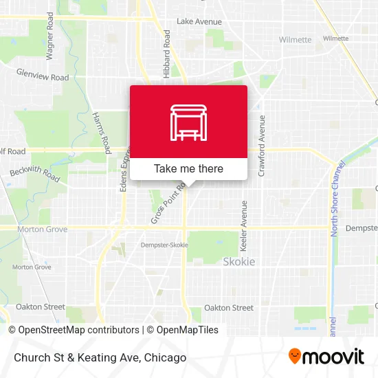 Church St & Keating Ave map