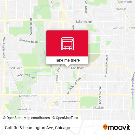 Golf Rd & Leamington Ave map