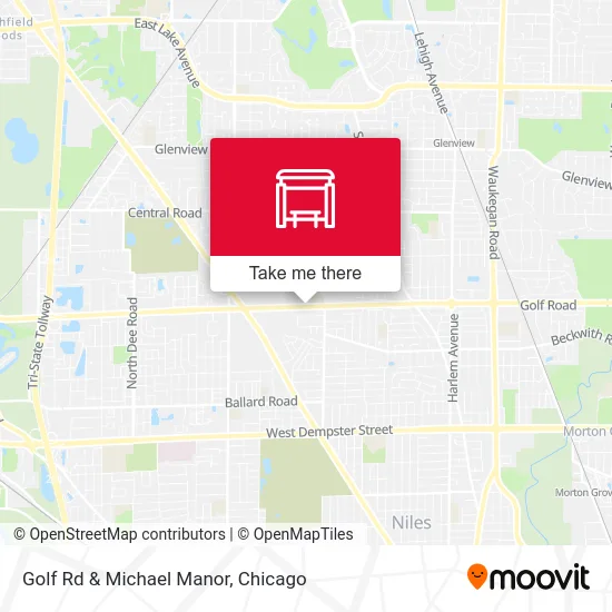 Golf Rd & Michael Manor map