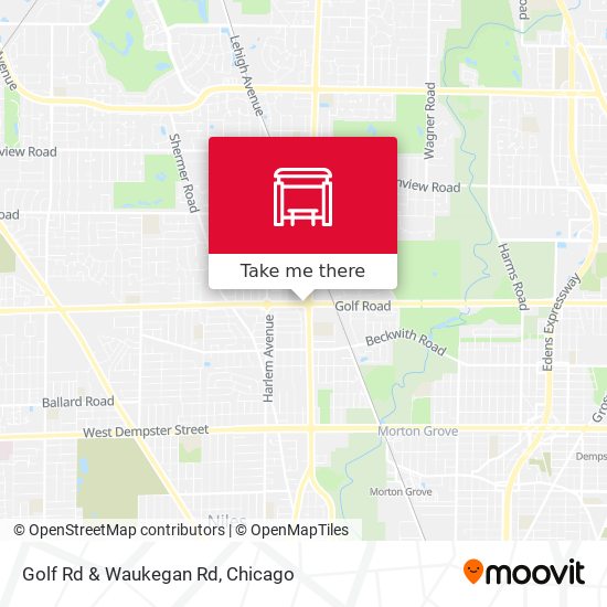 Golf Rd & Waukegan Rd map