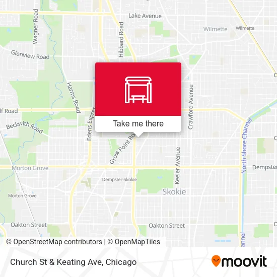 Church St & Keating Ave map