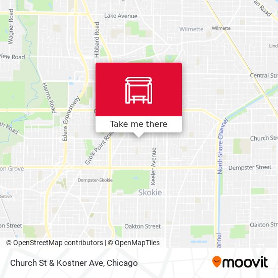 Mapa de Church St & Kostner Ave