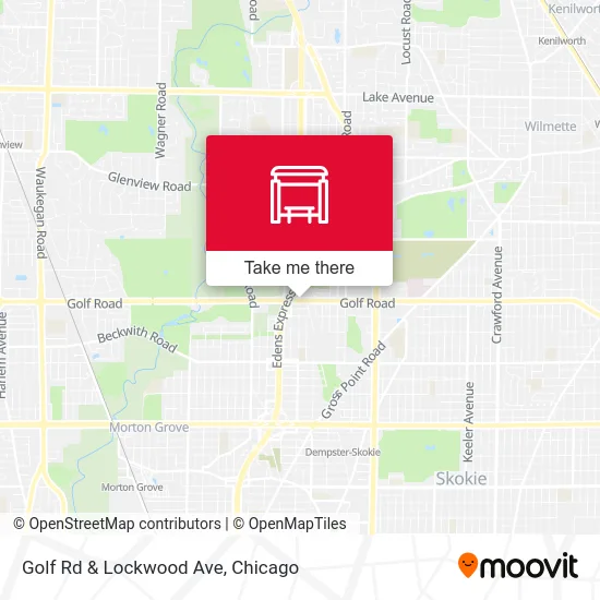 Golf Rd & Lockwood Ave map