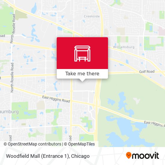 Woodfield Mall (Entrance 1) map